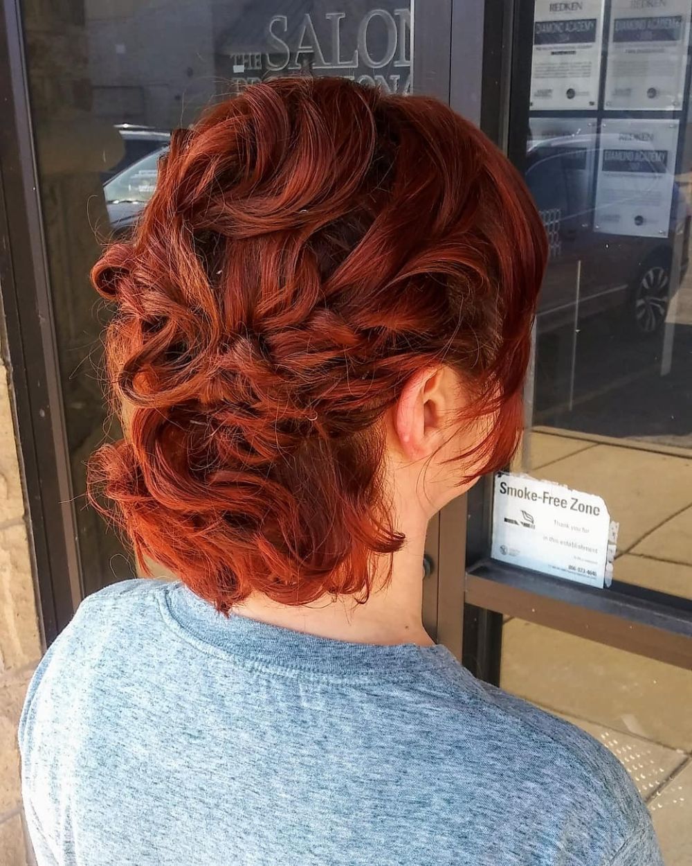 54. Sculpted Vintage Wave Updo