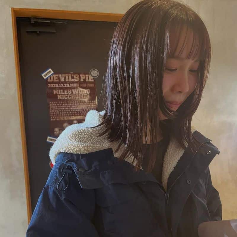 58. Straight Medium Bob with Subtle Bangs