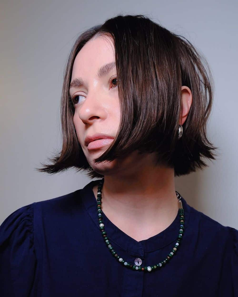 60. Textured Asymmetrical Bob