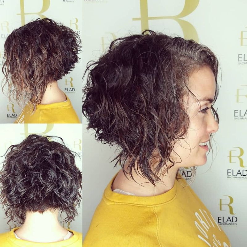 5. Textured Curly Bob with Subtle Highlights