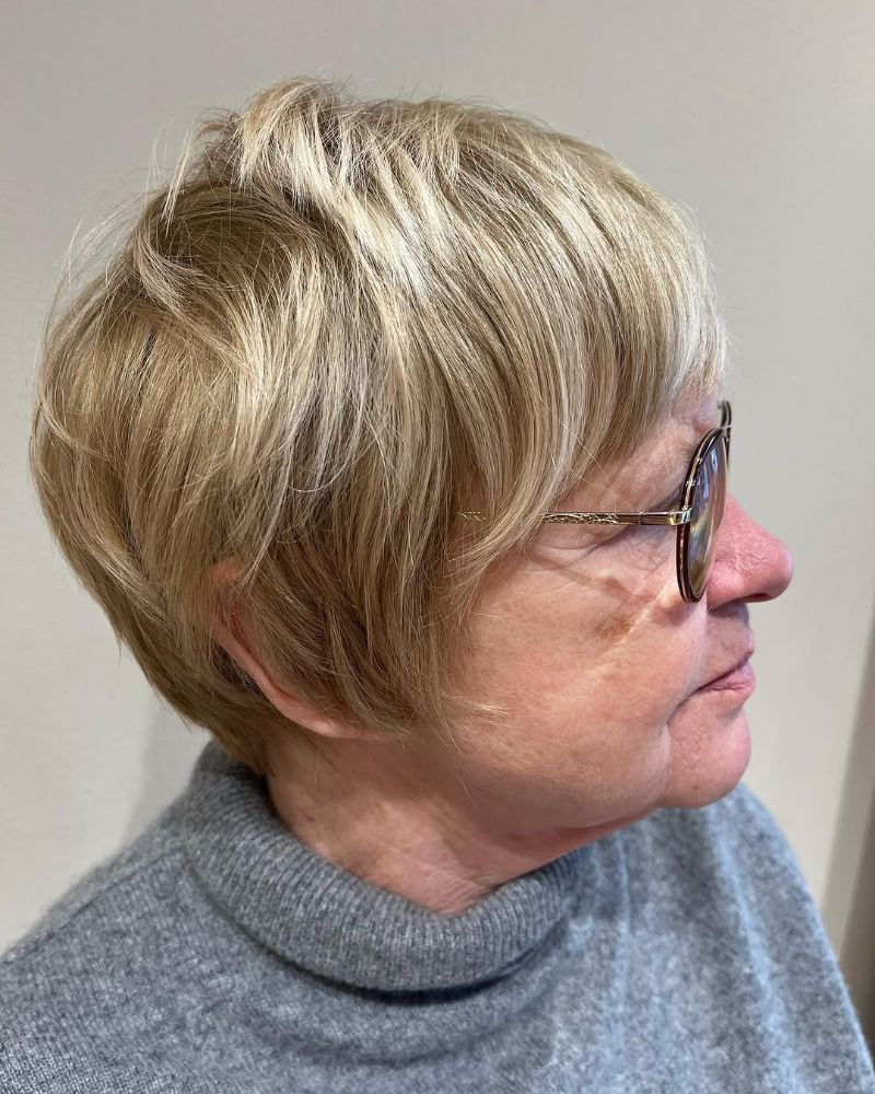 39. Textured Long Pixie with Subtle Layers