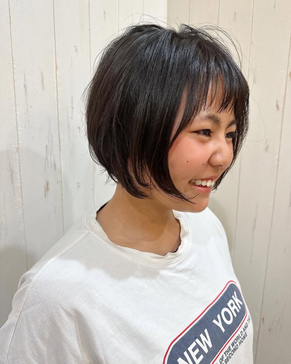 13. Textured Short Bob with Subtle Layers