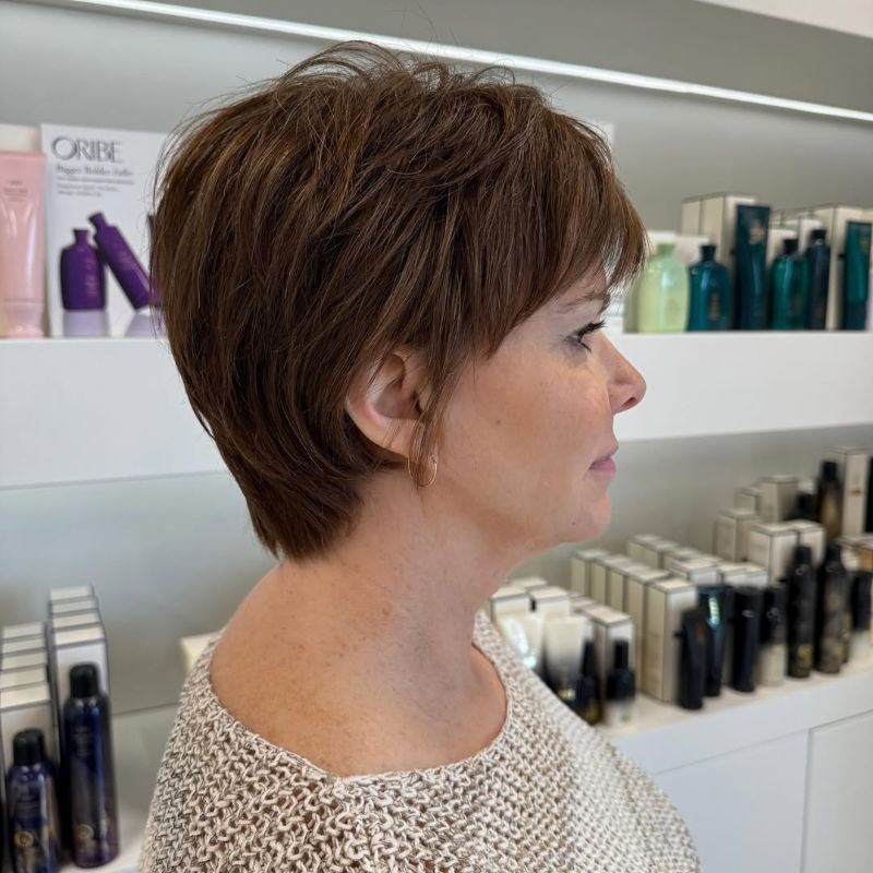 31. Textured Short Choppy Bob