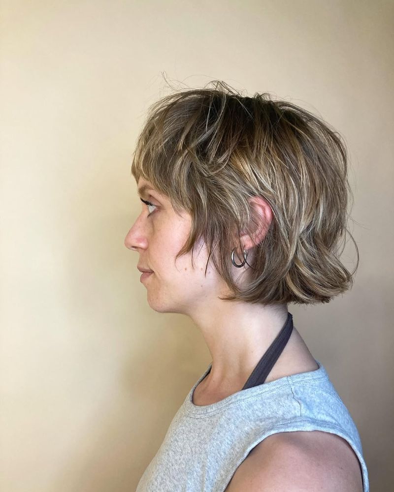 62. Textured Short Choppy Bob