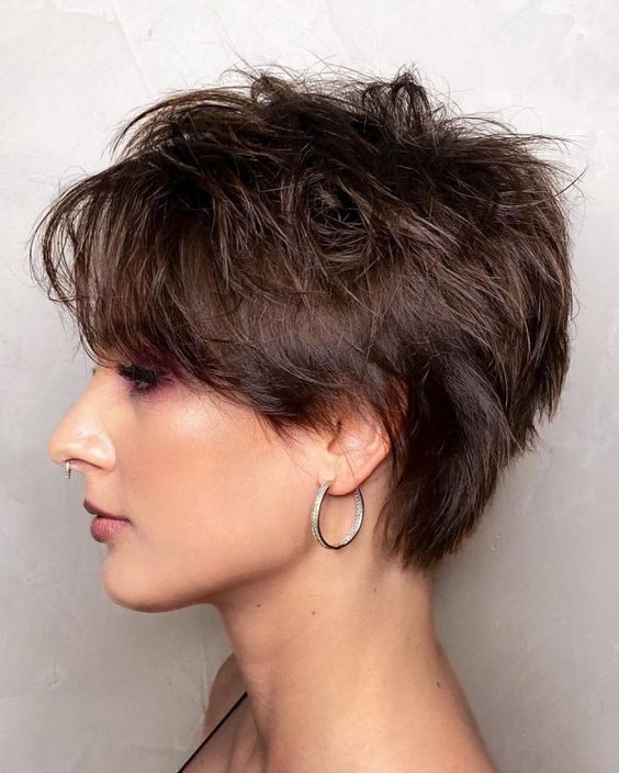 27. Textured Short Choppy Pixie Cut