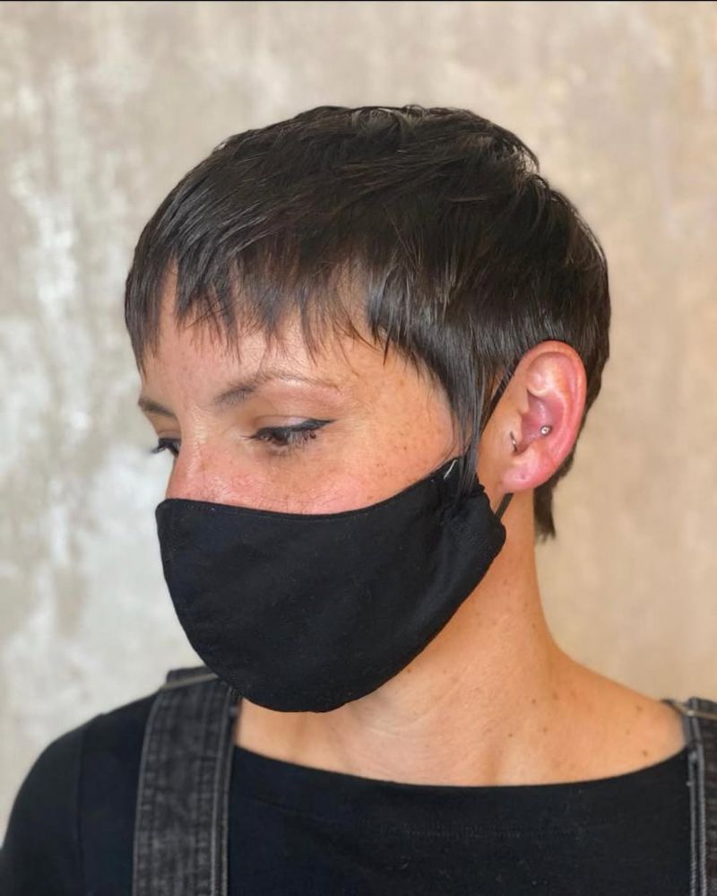 8. Textured Short Choppy Pixie