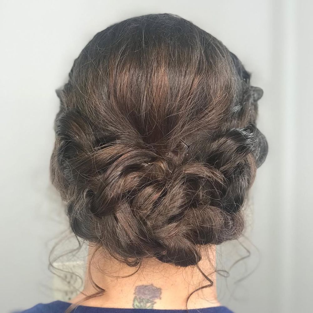 13. Textured Twisted Bun