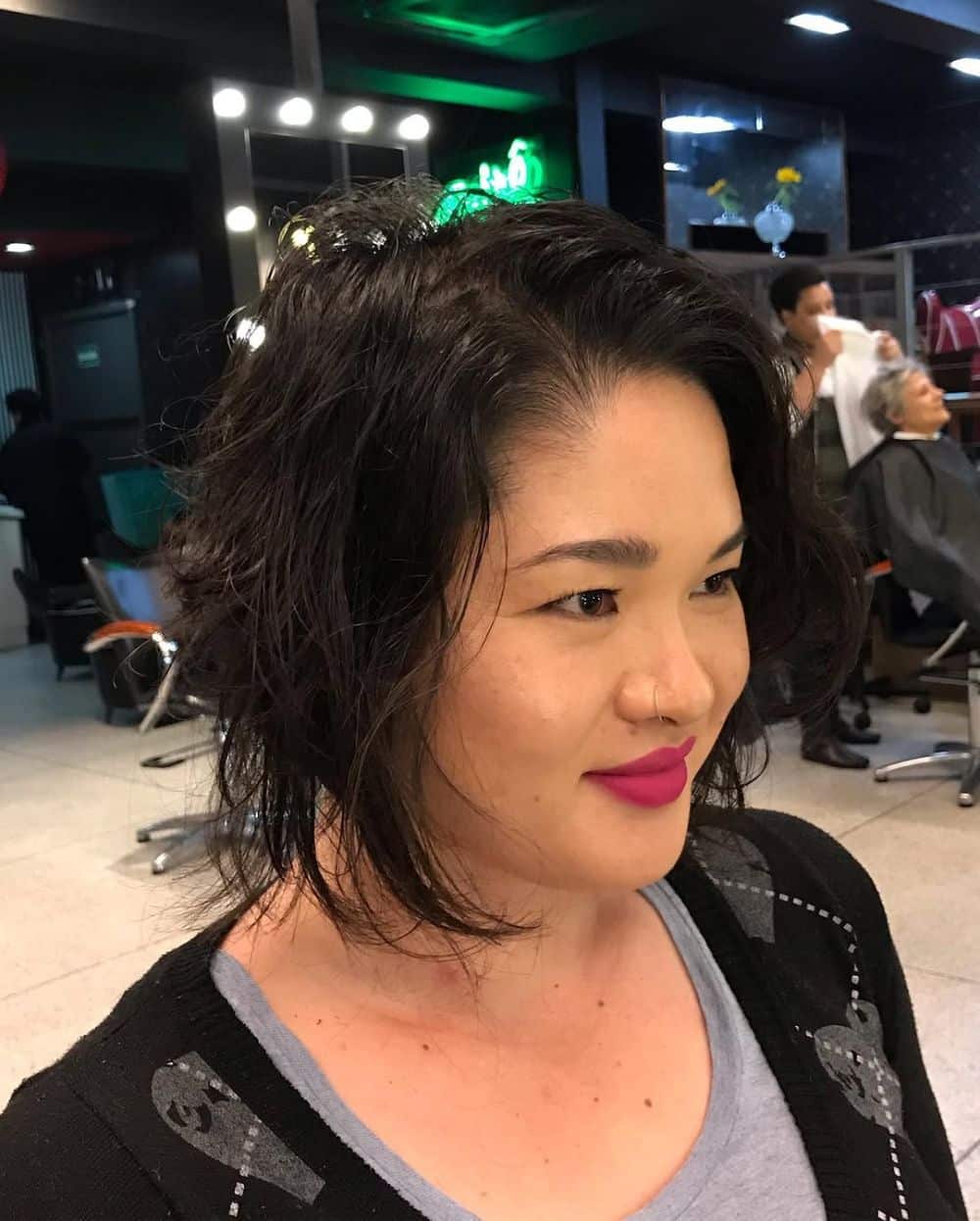 14. Textured Wavy Short Bob