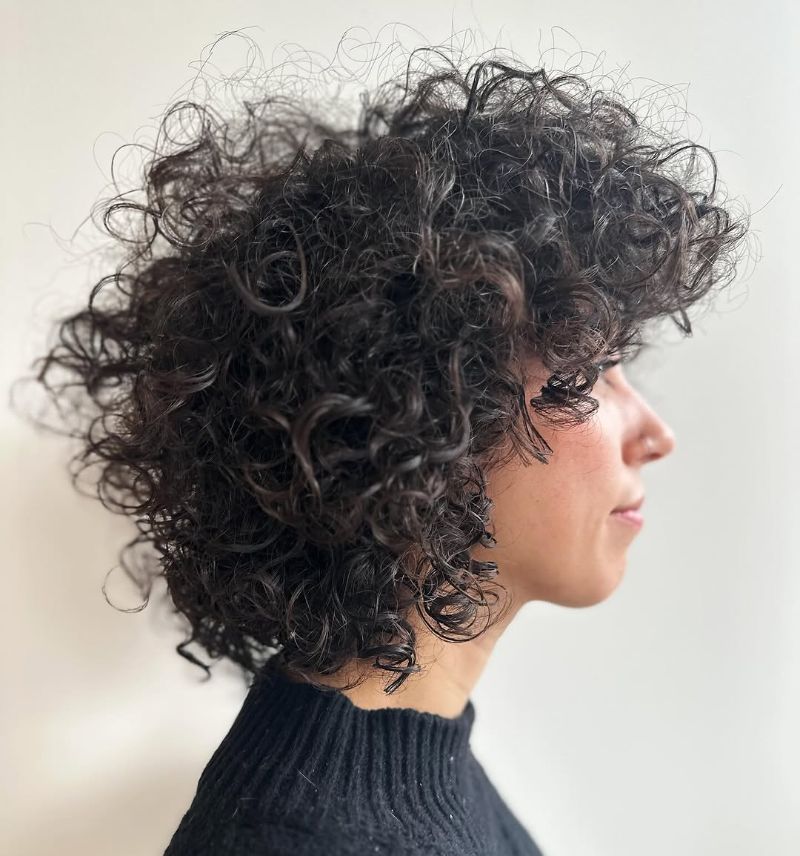 54. Voluminous Curly Bob