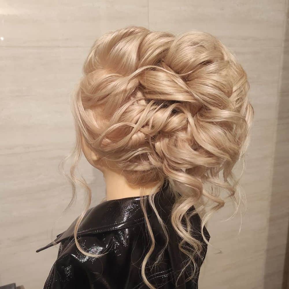 26. Voluminous Textured Chignon