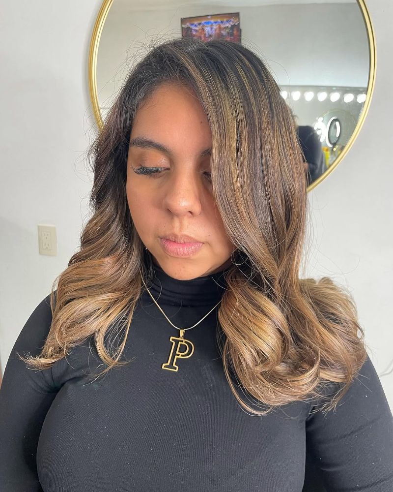 38. Wavy Medium Bob with Subtle Highlights