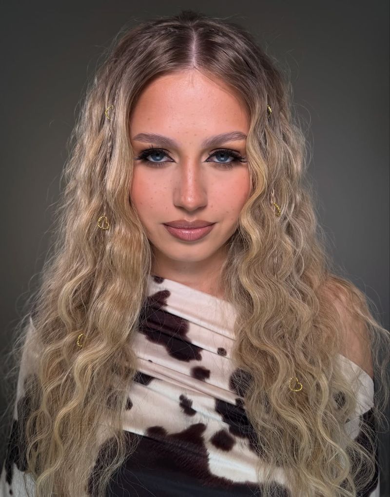 16. Bohemian Gold-Heart Wavy