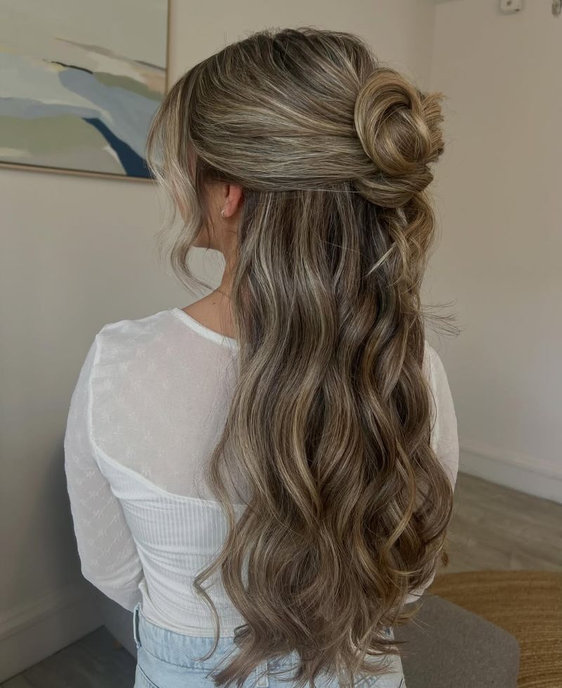 24. Romantic Half-Up Half-Down
