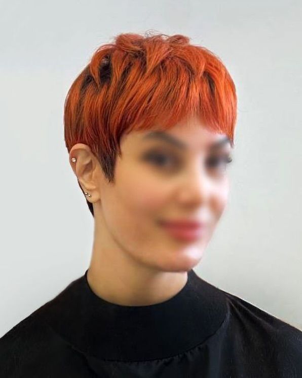 12. Textured Pixie with Bold Color