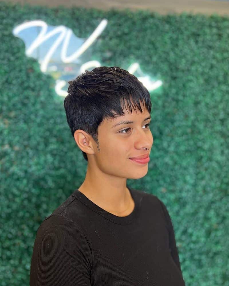 54. Textured Pixie with Wispy Bangs