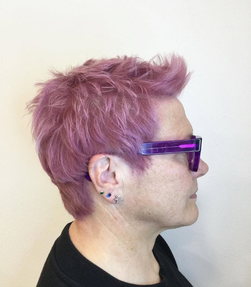 29. Textured Purple Pixie