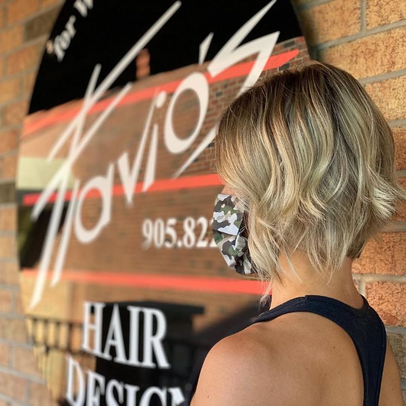 30. Textured Short Layered Bob