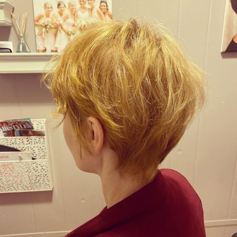 28. Textured Short Layered Pixie Cut