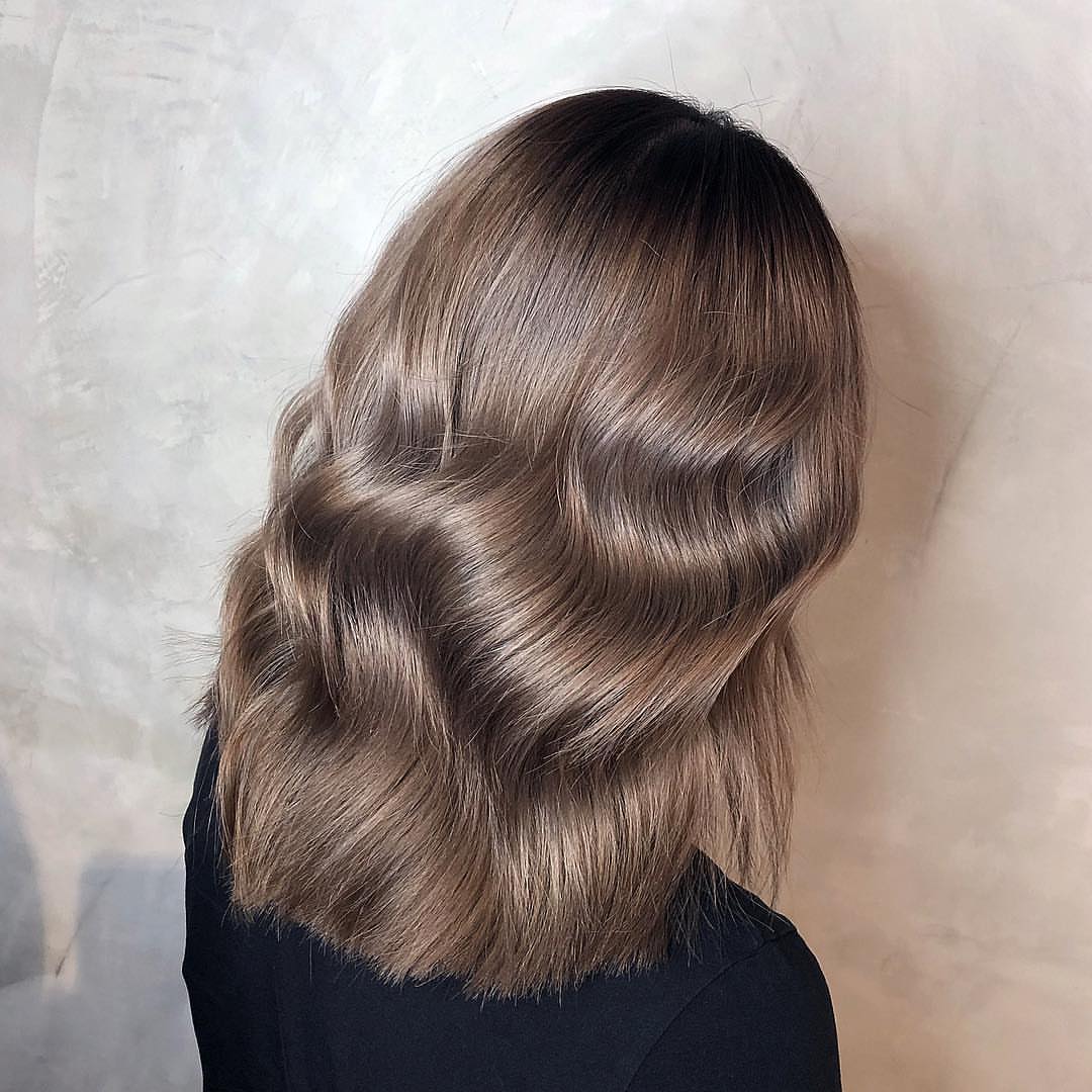 16. Ash Brown Molten Waves