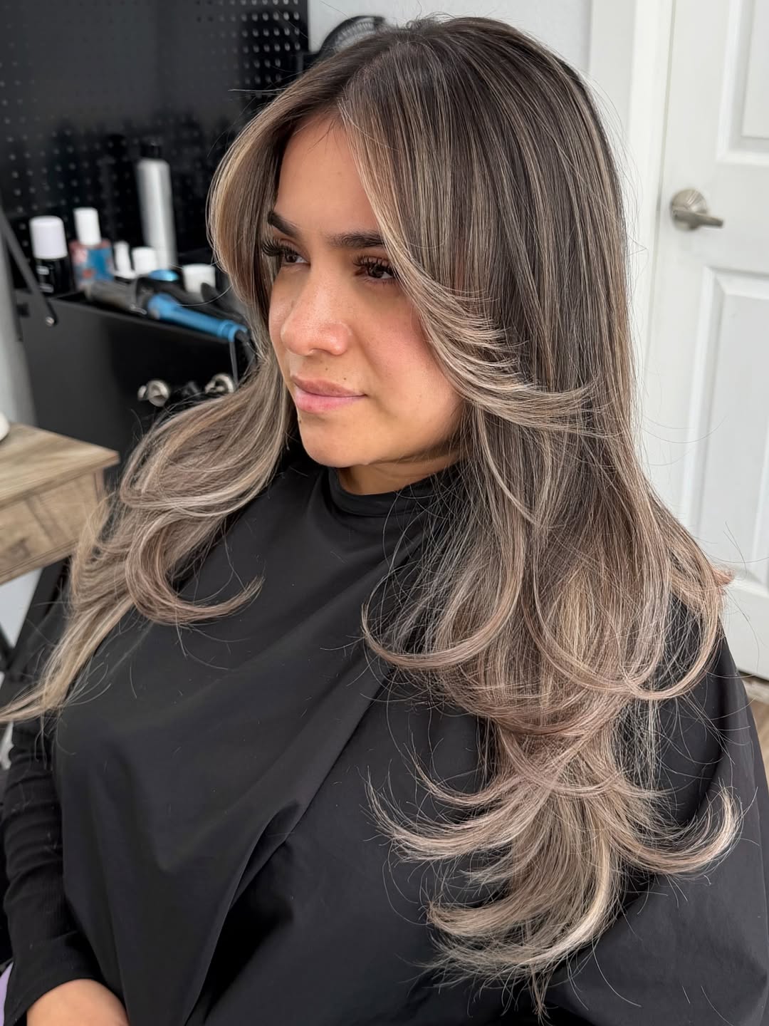 28. Ash Brown and Blonde Butterfly Layers