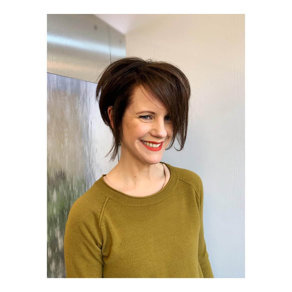 10. Asymmetrical Crop with Wispy Bangs