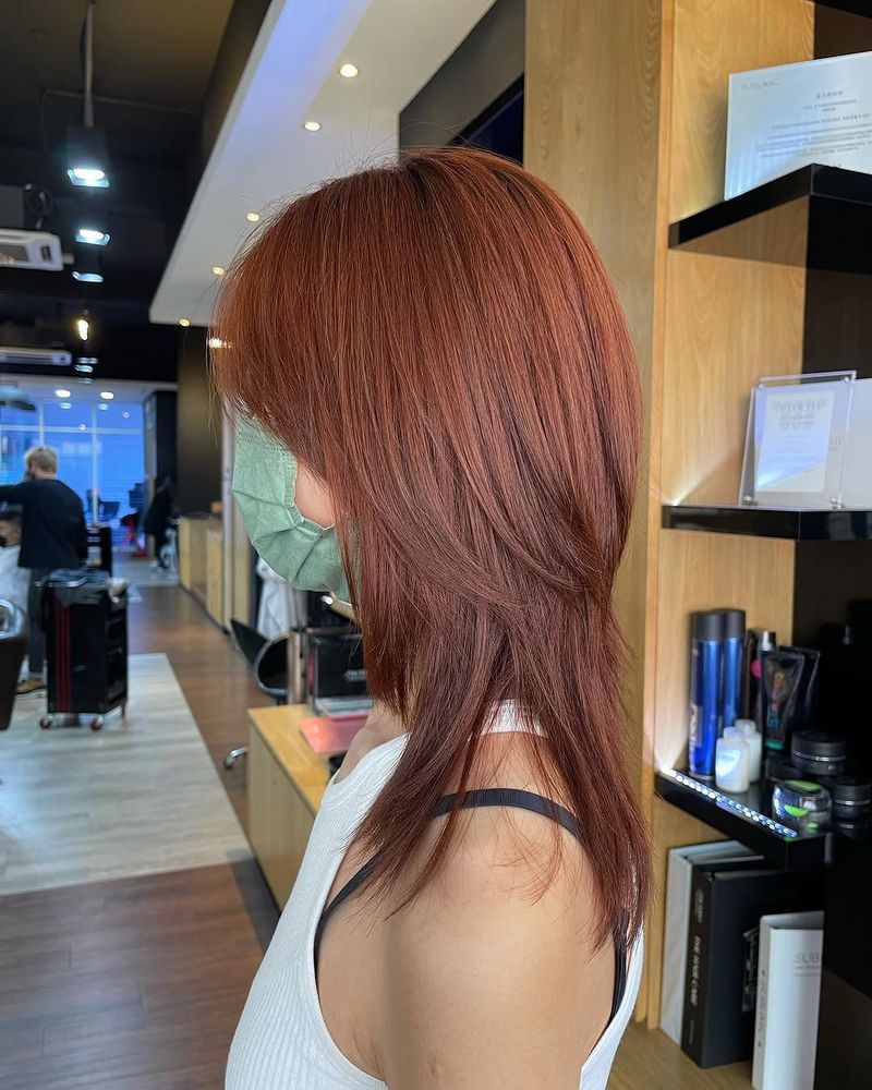 25. Auburn Layered Shag