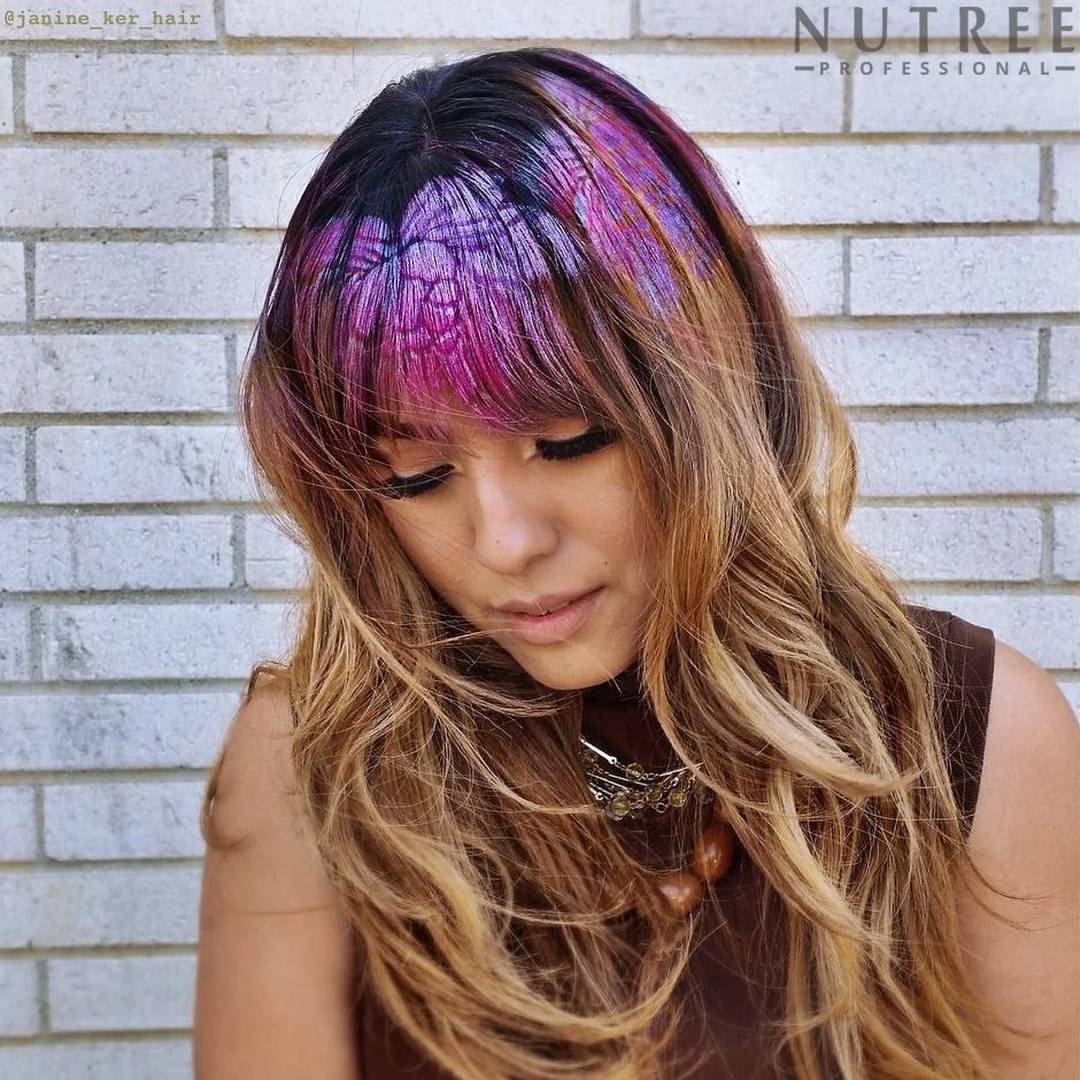 41. Bold Dip-Dye Bangs