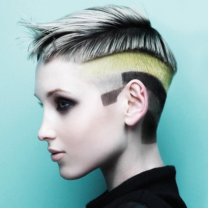3. Bold Geometric Buzz