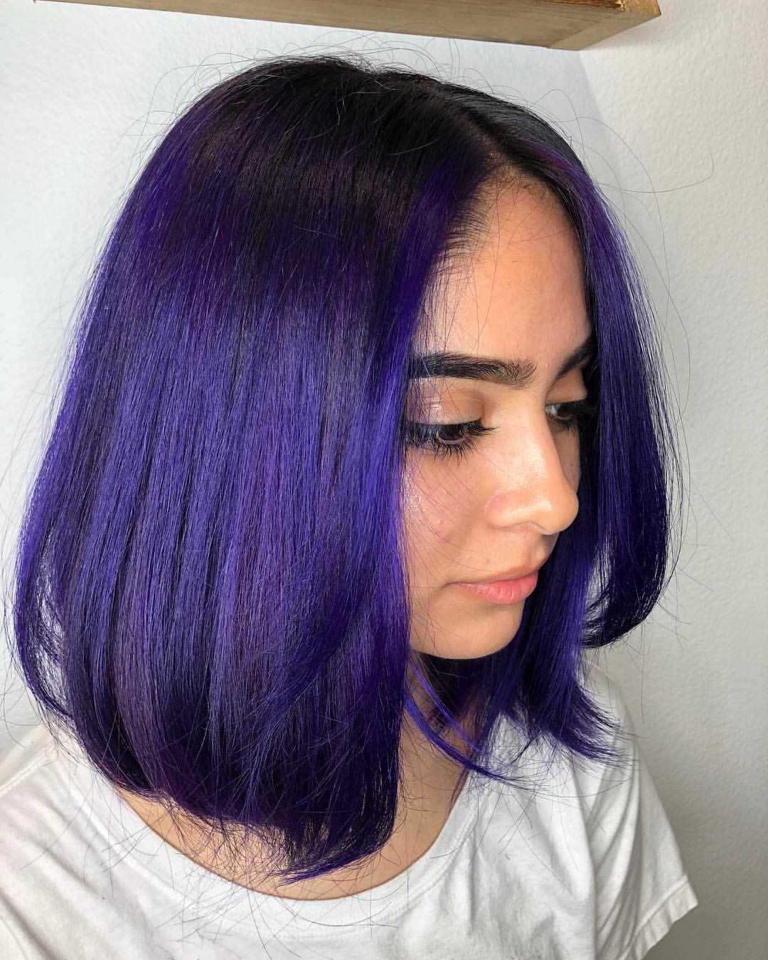 12. Bold Violet Lob