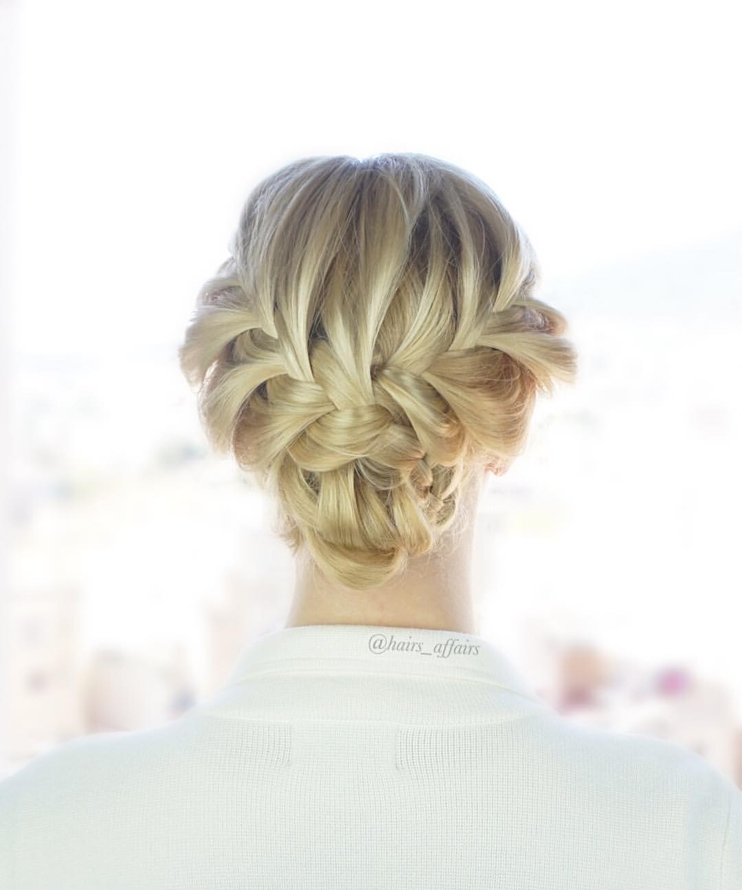 35. Braided Low Chignon