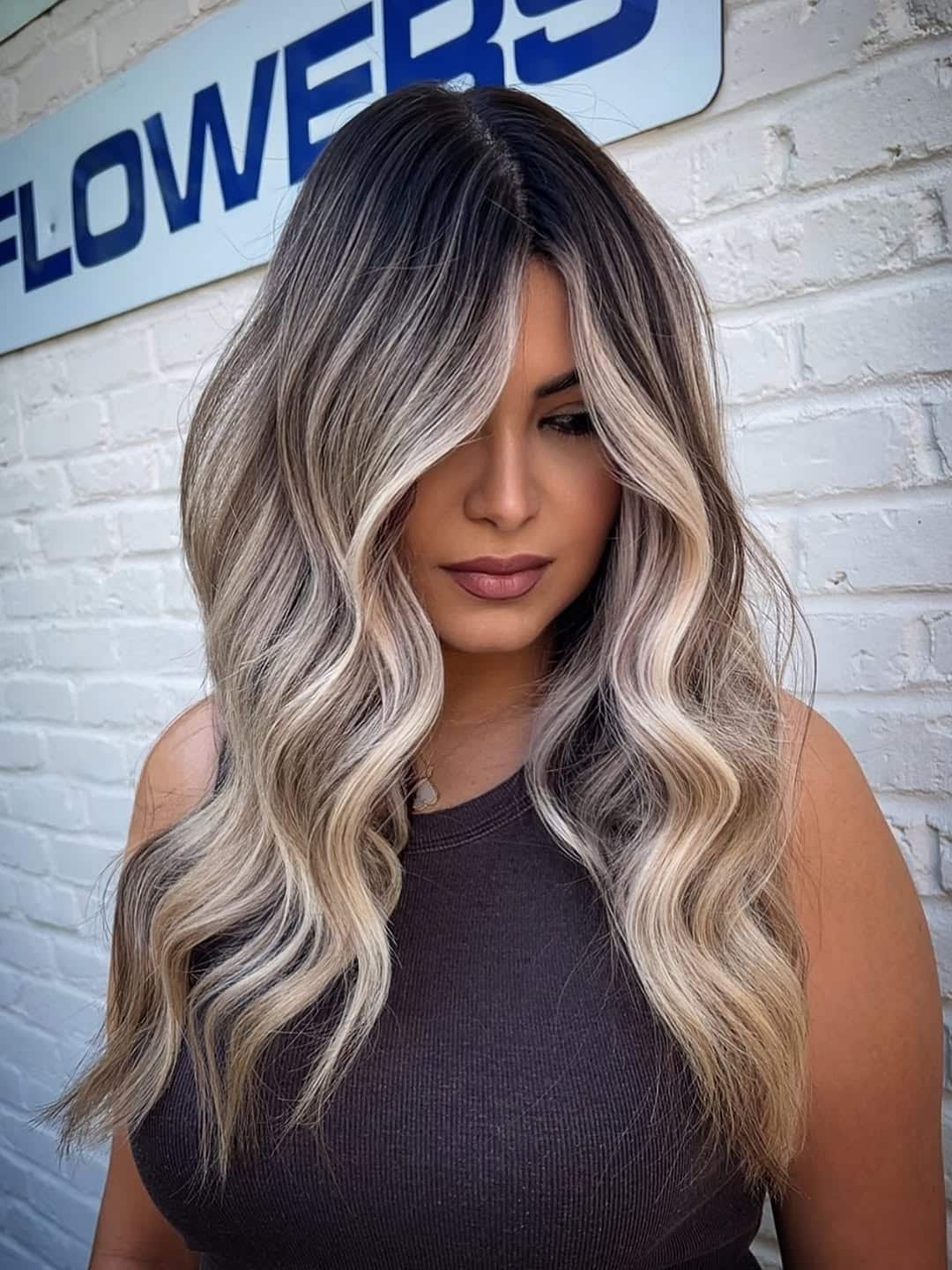 30. Bright Money Piece Balayage