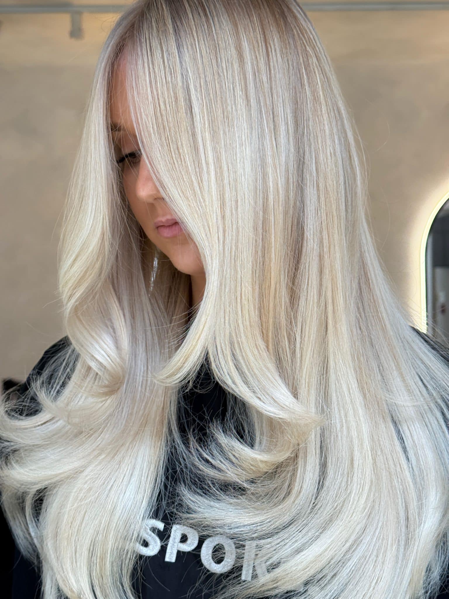 23. Bright Platinum Layered Blowout