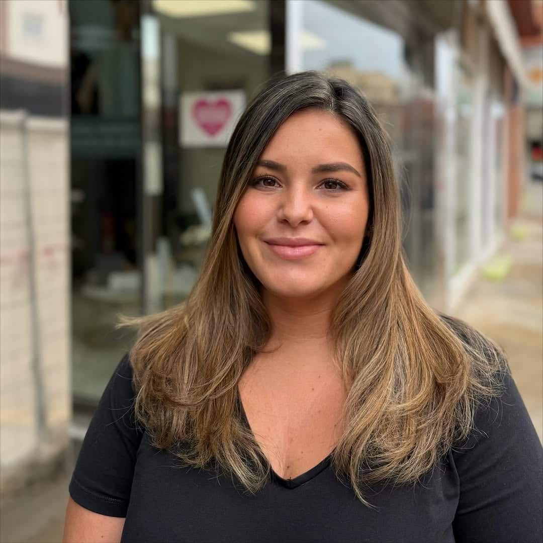 45. Bronde Balayage with Dark Roots