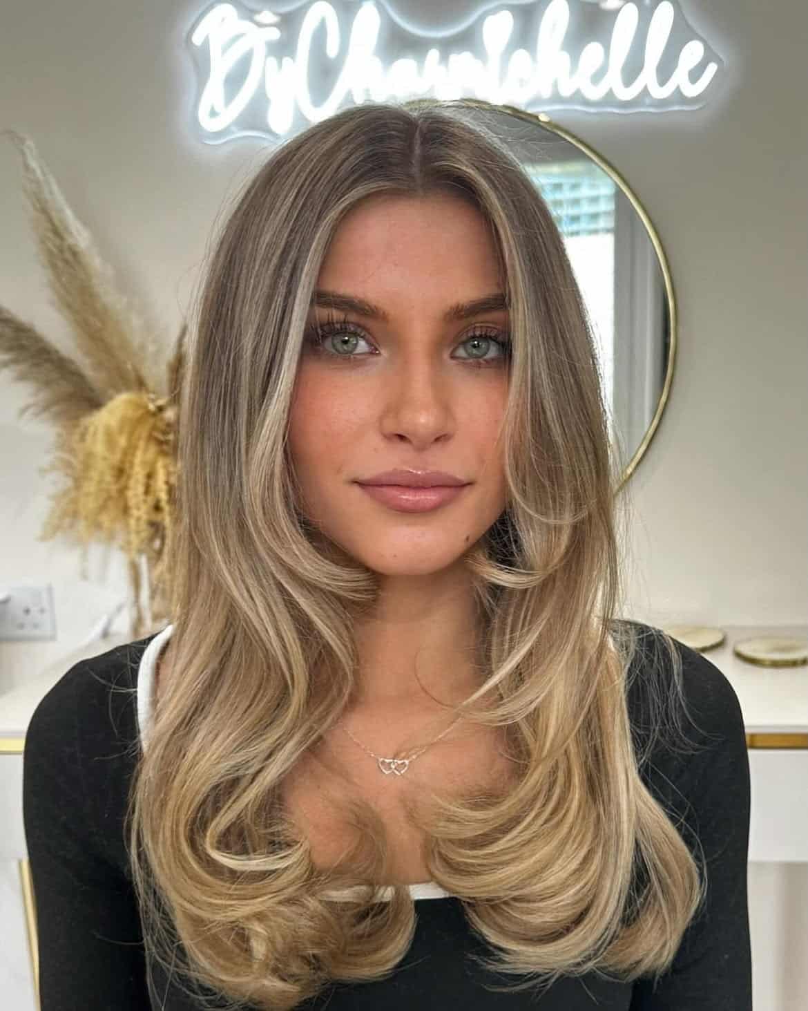 7. Buttercream Balayage with Soft Layers