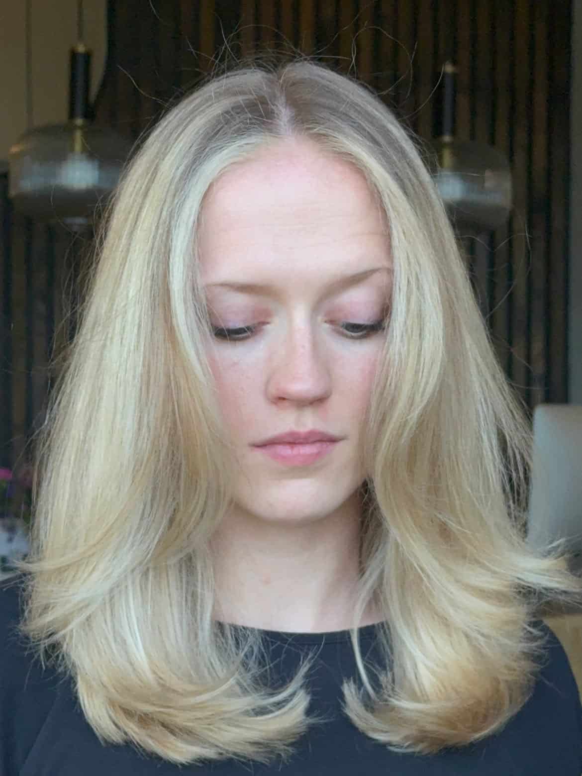 41. Buttercream Blonde with Face-Framing Layers