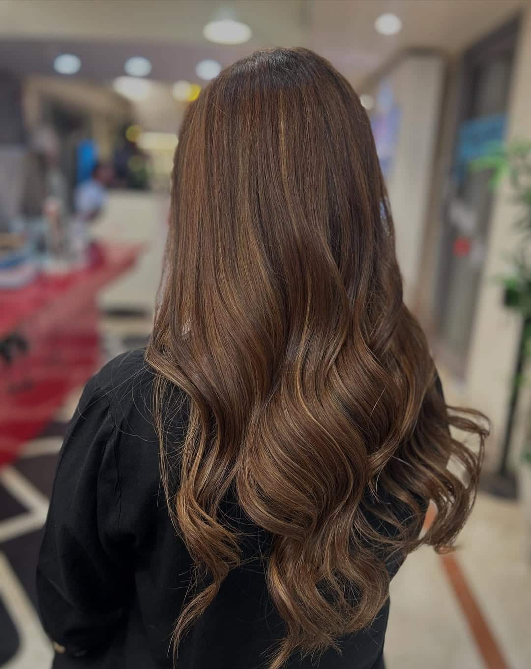 18. Caramel Balayage Waves