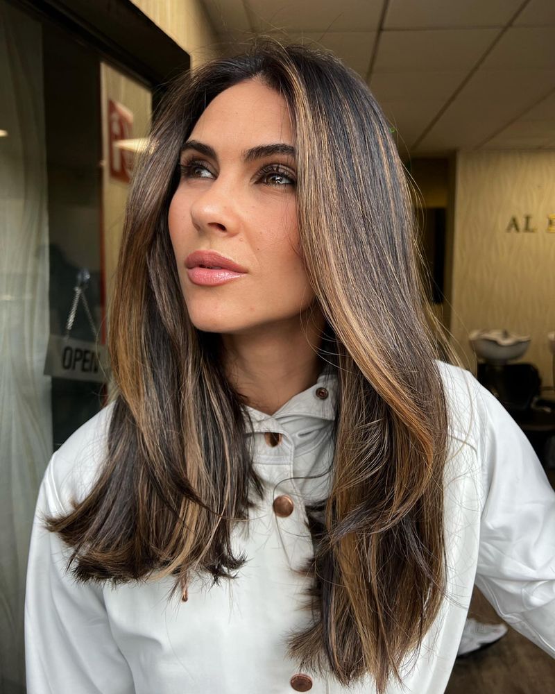 3. Caramel Ribbon Balayage