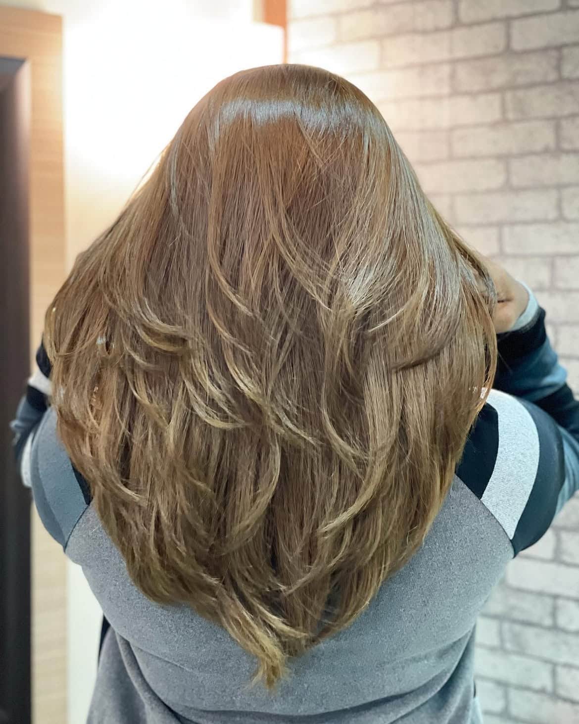 2. Cascading Ash Brown Layers