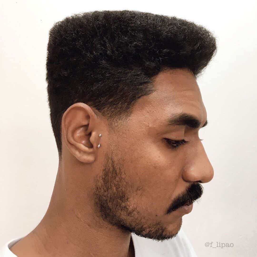 15. Classic Boxy Flattop with Subtle Fade