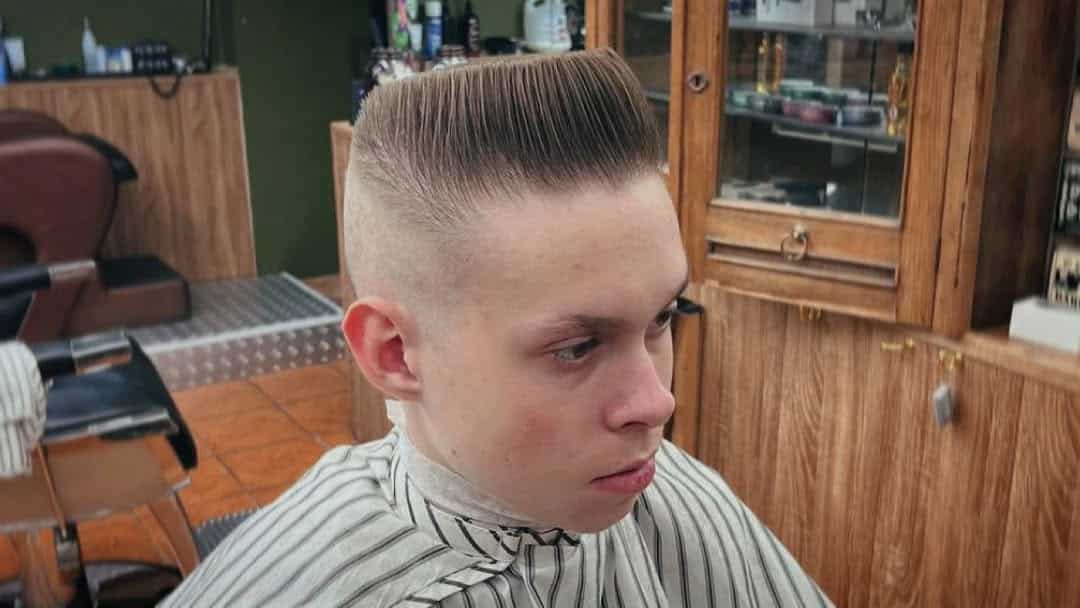 19. Classic Flat-Top with Skin Fade