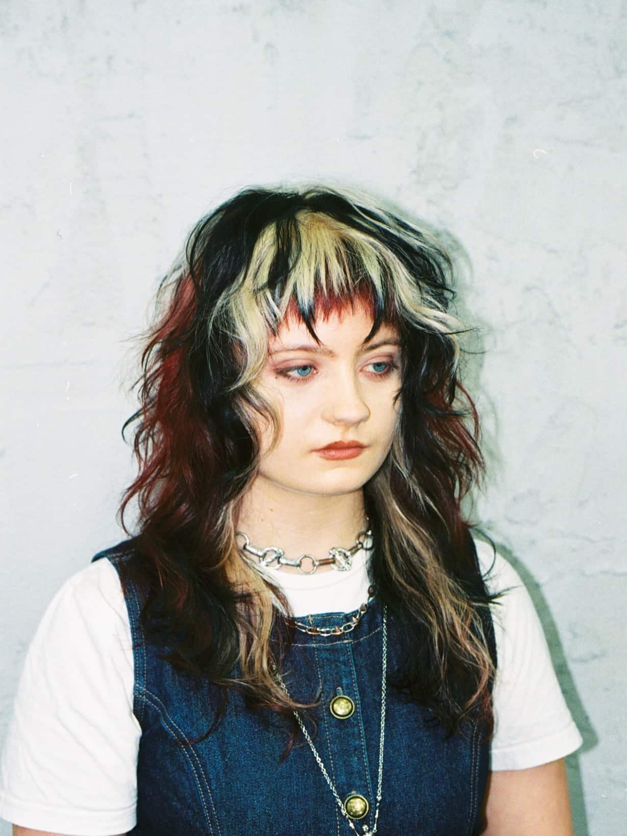 9. Color-Blocked Punk Shag Mullet