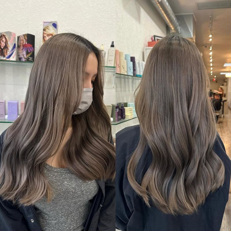47. Cool Ash Brown Soft Waves