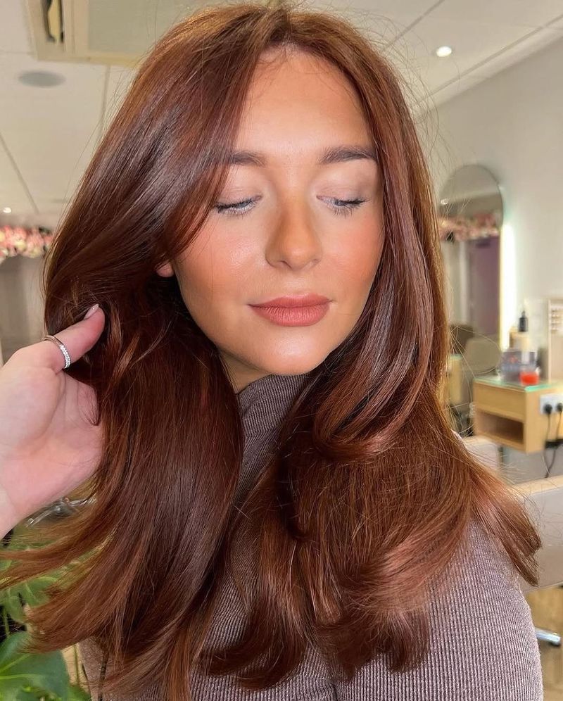 13. Copper-Kissed Chestnut Layers