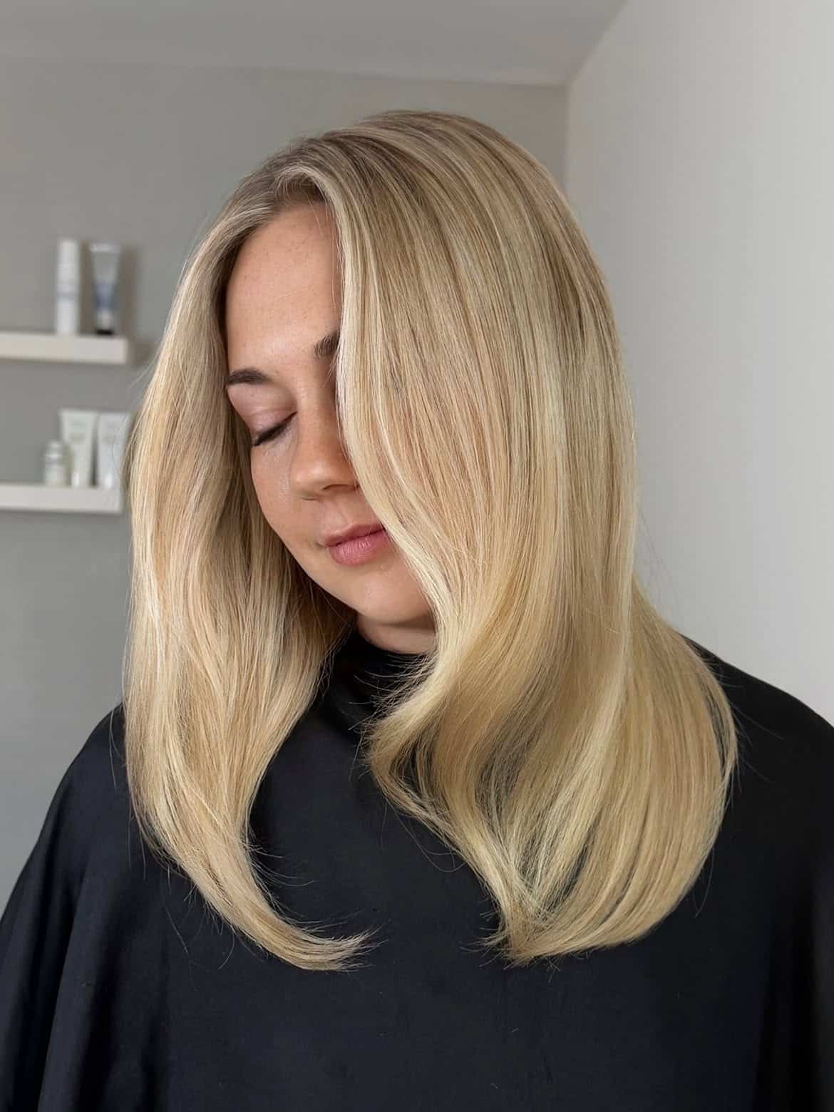 50. Creamy Butter Blonde Blowout