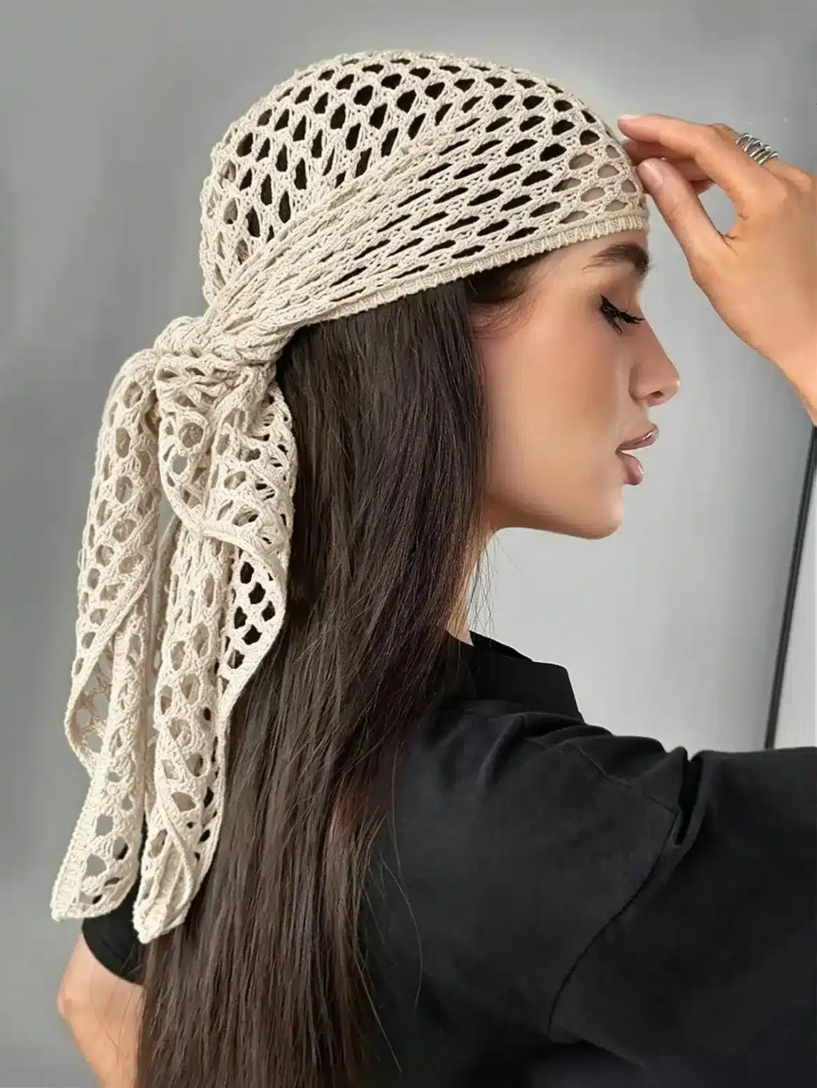 5. Crochet Headscarf Vibes