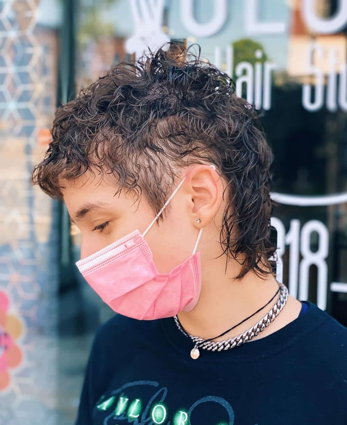 31. Curly Undercut Pixie Mullet