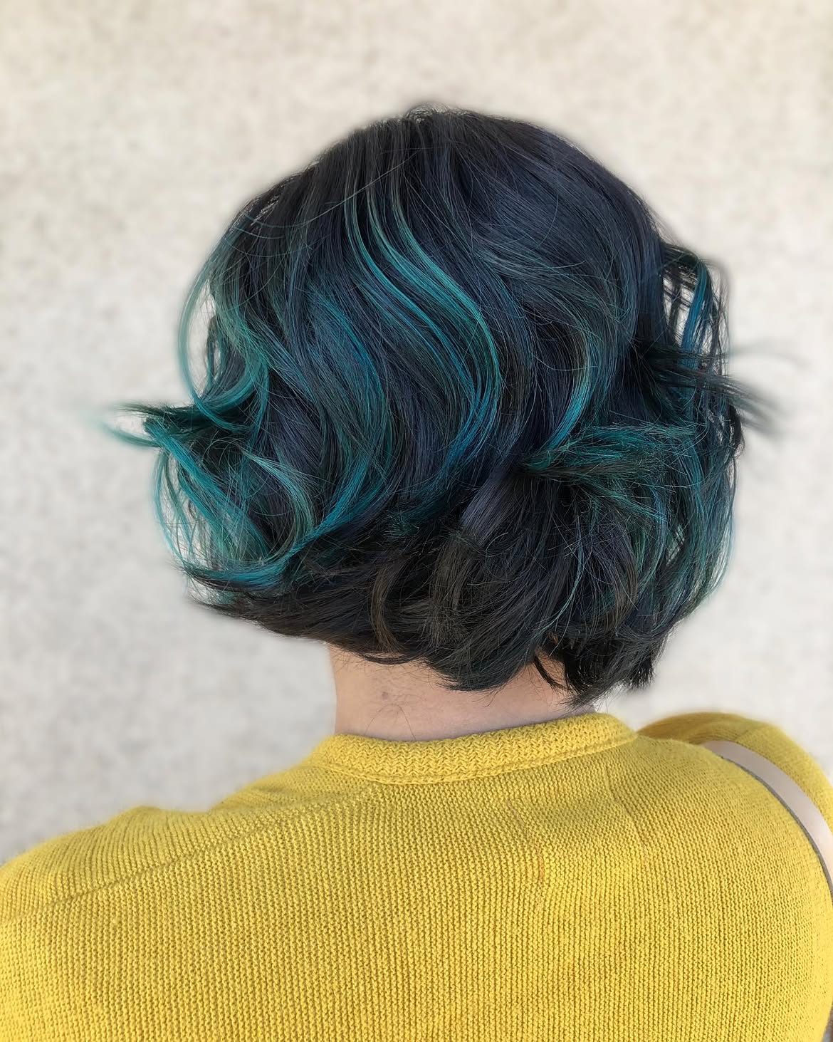 17. Dark Base with Turquoise Peekaboo Waves