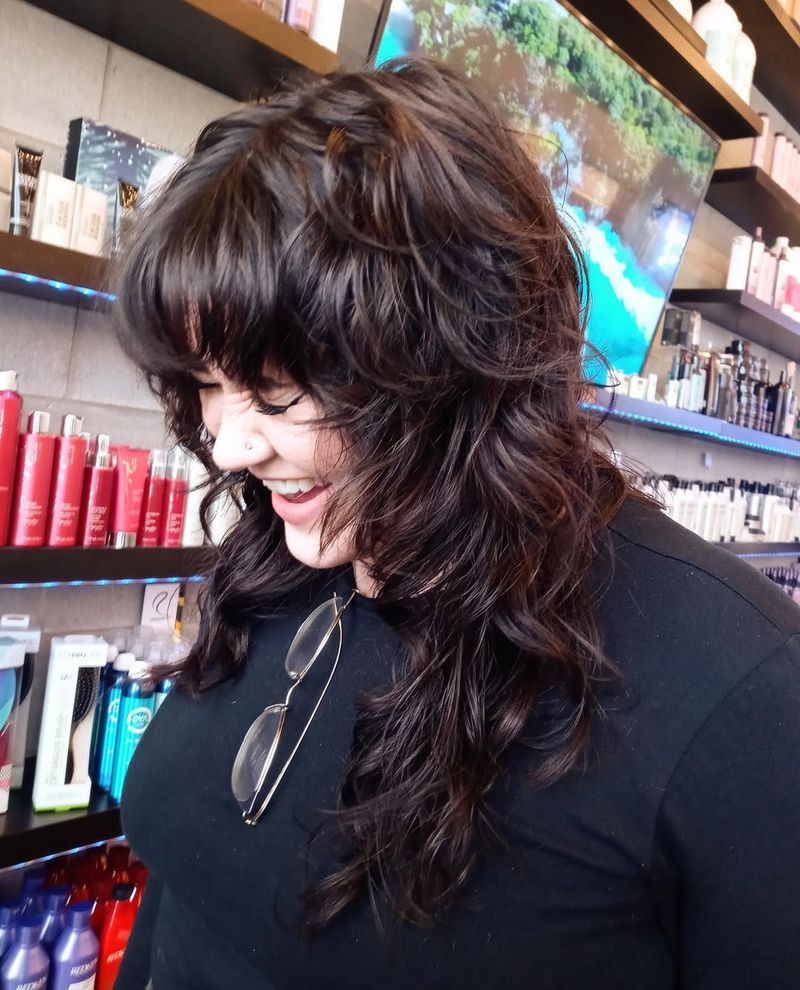 37. Dark Chocolate Waves with Heavy Fringe