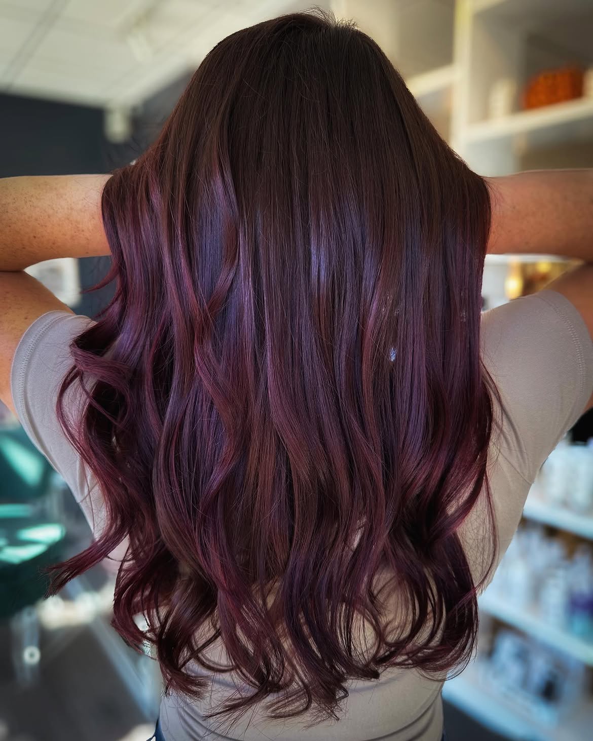30. Deep Burgundy Waves