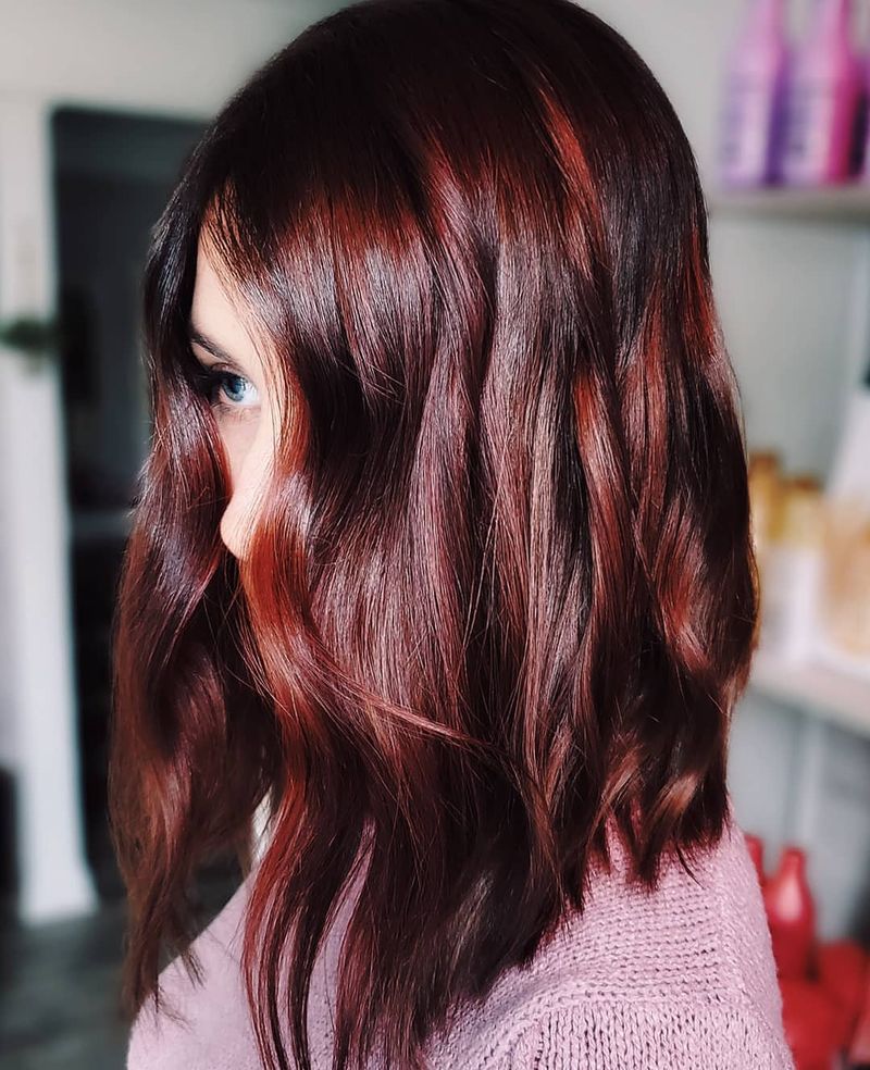 54. Deep Copper and Rose Lob
